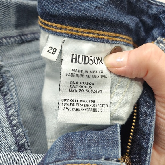 Hudson Collin Flap Skinny Jeans Womens Dark Wash Stretch Denim Size 29 - Picture 8 of 8